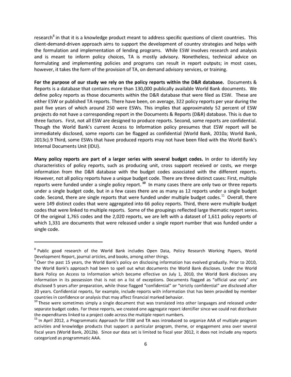Which World Bank Reports Are Widely Read? - Page 12