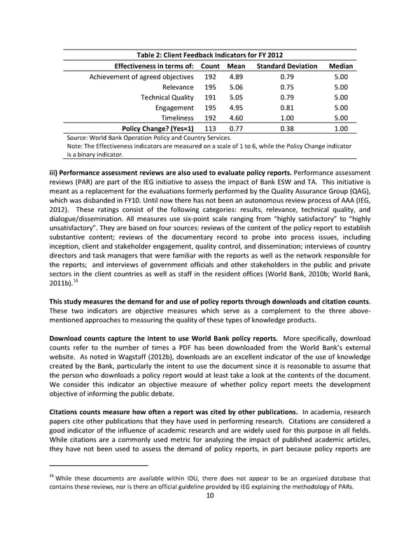 Which World Bank Reports Are Widely Read? - Page 16