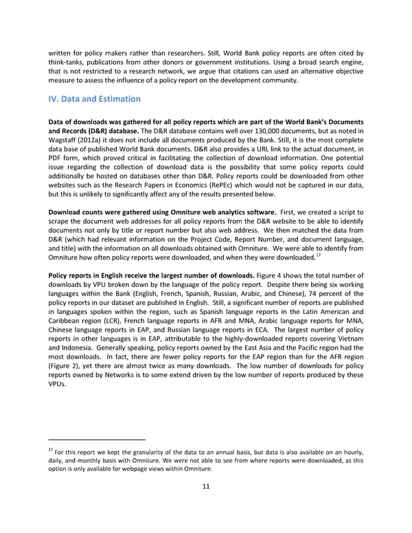 Which World Bank Reports Are Widely Read? - Page 17