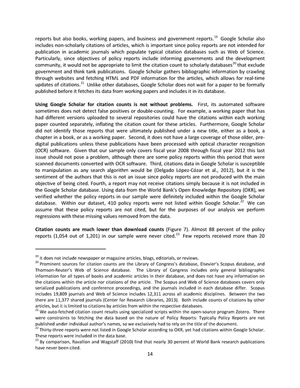 Which World Bank Reports Are Widely Read? - Page 20