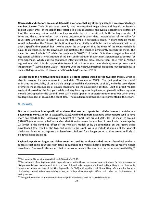 Which World Bank Reports Are Widely Read? - Page 22