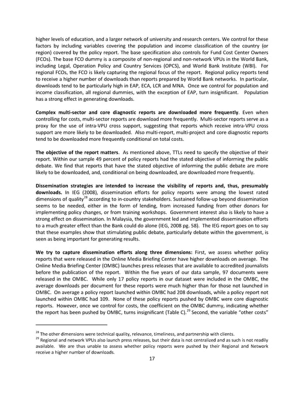 Which World Bank Reports Are Widely Read? - Page 23